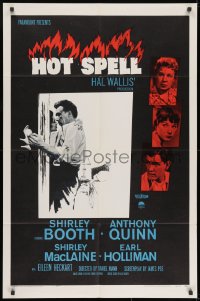 9p391 HOT SPELL 1sh 1958 Shirley Booth, Anthony Quinn, Shirley MacLaine