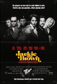 9p433 JACKIE BROWN advance 1sh 1997 Quentin Tarantino, Santa's got a brand new bag, top cast!