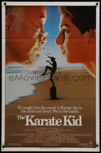 9p456 KARATE KID 1sh 1984 Pat Morita, Ralph Macchio, teen martial arts classic!