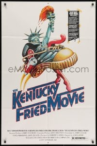 9p461 KENTUCKY FRIED MOVIE 1sh 1977 John Landis directed comedy, wacky tennis shoe art!