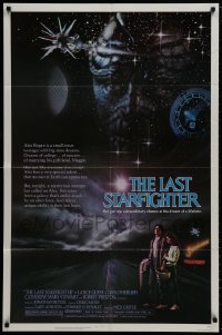 9p494 LAST STARFIGHTER 1sh 1984 Catherine Mary Stewart & Lance Guest as video game pilot!