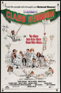 9p600 NATIONAL LAMPOON'S CLASS REUNION int'l 1sh 1982 from people who brought you Animal House, wacky art