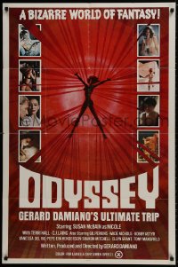 9p632 ODYSSEY 1sh 1977 Gerard Damiano's ultimate trip, a bizarre world of sexploitation fantasy!