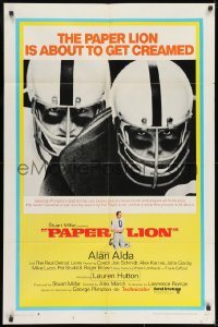 9p656 PAPER LION style A 1sh 1968 Alan Alda as George Plimpton plays football!