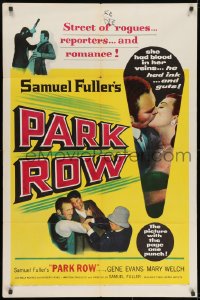 9p659 PARK ROW 1sh 1952 Sam Fuller, Mary Welch had blood in her veins, Gene Evans had ink in his!