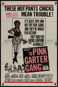 9p671 PINK GARTER GANG 25x38 1sh 1971 Billy Boy & his five girl gang, and they're wired for action!