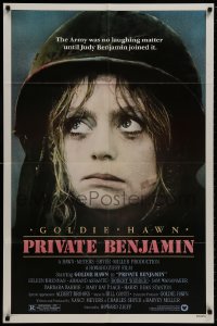 9p694 PRIVATE BENJAMIN 1sh 1980 funny image of depressed soldier Goldie Hawn!