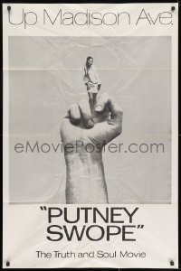 9p702 PUTNEY SWOPE 1sh 1969 Robert Downey Sr., classic image of black girl as middle finger!