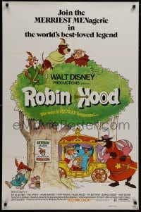 9p734 ROBIN HOOD 1sh 1973 Walt Disney's cartoon version, the way it REALLY happened!
