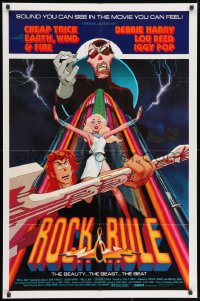 9p736 ROCK & RULE int'l 1sh 1983 rock 'n' roll cartoon, sound you can see in the movie you can feel!