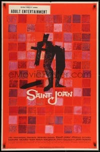 9p754 SAINT JOAN 1sh 1957 Joan of Arc, directed by Otto Preminger, wonderful Saul Bass art!