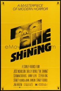 9p776 SHINING studio style 1sh 1980 Stephen King & Stanley Kubrick, iconic art by Saul Bass!