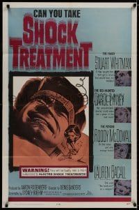 9p777 SHOCK TREATMENT 1sh 1964 you actually see a man subjected to electroshock treatments!