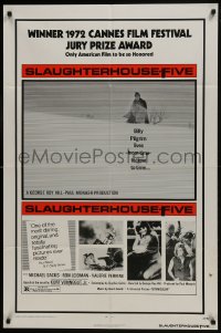 9p789 SLAUGHTERHOUSE FIVE 1sh 1972 Kurt Vonnegut's internationally acclaimed best seller!