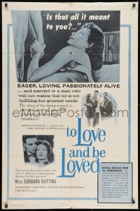 9p894 TO LOVE & BE LOVED 1sh 1960 Liebe, wie die Frau sie wunscht, Barbara Rutting, Thomas Reiner!