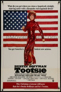 9p898 TOOTSIE advance 1sh 1982 this Christmas everyone will know she's Hoffman and he's Tootsie!