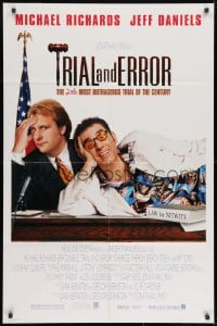 9p911 TRIAL & ERROR DS 1sh 1997 Richards, Jeff Daniels, a courtroom circus with a couple of clowns!