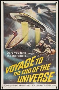 9p942 VOYAGE TO THE END OF THE UNIVERSE 1sh 1964 AIP, Ikarie XB 1, cool outer space sci-fi art!