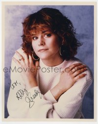 9r664 ALLY SHEEDY signed color 8x10.25 REPRO still 1980s close portrait with her arms crossed!