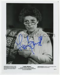 9r290 ANNE BANCROFT signed 8x10.25 still 1986 close up as Mama knitting in 'Night, Mother!