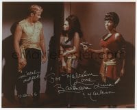 9r670 BARBARA LUNA signed color 8x10 REPRO still 1996 from the Mirror Mirror episode of Star Trek!