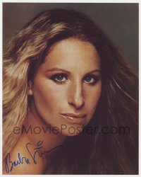 9r671 BARBRA STREISAND signed color 8x10 REPRO still 1980s great portrait of the singing legend!