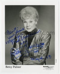 9r609 BETSY PALMER signed 8x10 publicity still 1997 great smiling portrait later in her career!