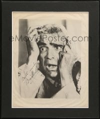 9r004 BORIS KARLOFF signed magazine page in 10x12 matted display 1968 ready to hang on your wall!