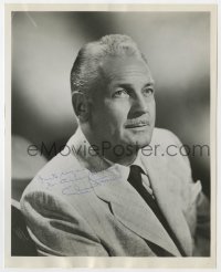9r814 CHARLES FARRELL signed deluxe 8x10 REPRO still 1950s head & shoulders portrait in suit & tie!