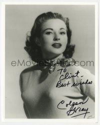 9r822 COLEEN GRAY signed 8x10 REPRO still 1980s sexy close portrait wearing tight sweater!