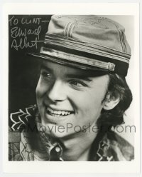 9r839 EDWARD ALBERT signed 8x10 REPRO still 1980s great smiling c/u from Butterflies Are Free!