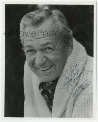 9r852 FORREST TUCKER signed 8x10 REPRO still 1980s great smiling portrait later in his career!