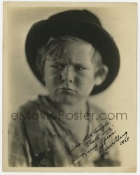 9r382 HARRY SPEAR signed 8x10.25 still 1928 great portrait of the child actor looking grumpy!