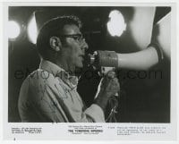 9r397 IRWIN ALLEN signed 8.25x10.25 still 1974 producer of The Towering Inferno with bullhorn!