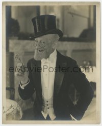 9r399 JACK DUFFY signed deluxe 8x10 still 1920s great portrait wearing tuxedo & top hat w/ flower!