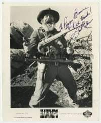 9r400 JACK ELAM signed 8x10 still 1976 best close up as Bad Jack Cutter with many guns in Hawmps!