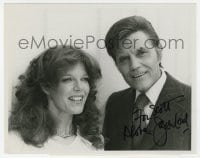 9r401 JACK LORD signed TV 7x9 still 1979 smiling with guest star Samantha Eggar in Hawaii 5-0!