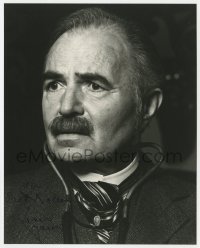 9r879 JAMES MASON signed 8x10 REPRO still 1980s close up as Dr. Watson in Murder By Decree!