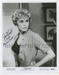 9r893 JANET LEIGH signed 8x10.25 REPRO still 1980s c/u as Marion Crane in Alfred Hitchcock's Psycho!