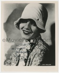 9r918 LOIS WILSON signed 8x10 REPRO still 1980s great portrait of the pretty actress/director!