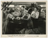 9r453 LUCY MARLOW signed 8x10.25 still 1955 doing laundry in prison w/ Ginger Rogers in Tight Spot!