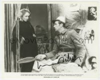9r933 MARLENE DIETRICH signed 8x10 REPRO still 1986 close up with Gary Cooper in Morocco!
