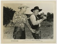 9r481 MONTE HALE signed 8x10.25 still 1949 disarming a bad guy in Ranger of Cherokee Strip!