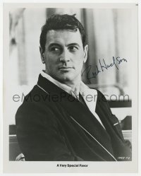 9r965 ROCK HUDSON signed 8x10 REPRO still 1980s great close up from A Very Special Favor!