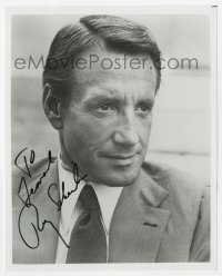 9r968 ROY SCHEIDER signed 8x10 REPRO still 1980s head & shoulders portrait wearing suit & tie!