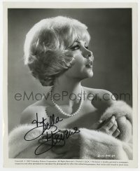 9r545 STELLA STEVENS signed 8x10 still 1967 sexy c/u in fur & pearls from How to Save a Marriage!