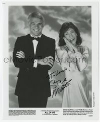 9r546 STEVE MARTIN signed 8x10 still 1984 great smiling portrait with Lily Tomlin from All of Me!