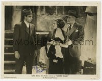 9r552 SYLVIA SIDNEY signed 8x10.25 still 1934 looking worried at Jack La Rue in Good Dame!