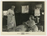 9r554 TENTACLES signed 8x10 still 1977 by BOTH John Huston AND Shelley Winters!