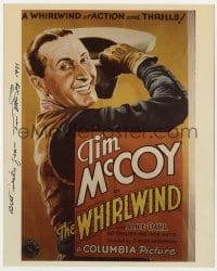 9r753 TIM MCCOY signed color 8x10 REPRO photo 1977 great artwork from the Whirlwind one-sheet!